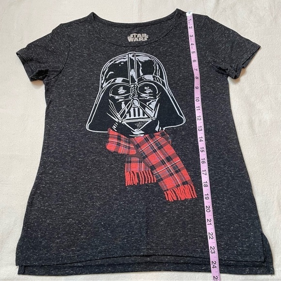 Star Wars Darth Vader Holiday Winter Christmas‎ Scarf Shirt Size Small Dark Gray - Picture 4 of 8